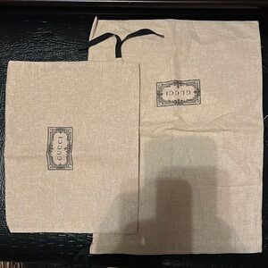 Gucci Beige Dust Bags Set